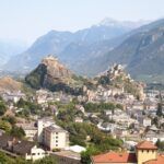 Canton Valais. Sion - castles and bisse canals