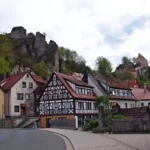 Franconian Switzerland. Pottenstein. Town